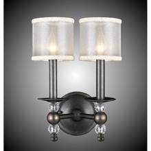 American Brass And Crystal WS3262H-35S-36G-ST-WH - 2 Light Magro Wall Sconce with