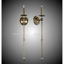 American Brass And Crystal WS3263-35S-38G-ST - 1 Light Magro Extended Wall