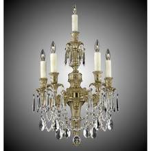 American Brass And Crystal WS9065-ALN-05S-ST - 4+1 Light Finisterra Torch Wall