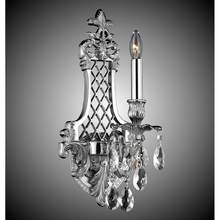 American Brass And Crystal WS9451-O-08G-ST - 1 Light Lattice Small Wall