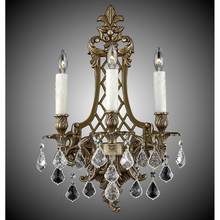 American Brass And Crystal WS9455-O-02G-ST - 3 Light Lattice Medium Wall