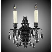 American Brass And Crystal WS9482-OSGT-10G-ST - 2 Light Filigree Wall
