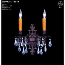 American Brass And Crystal WS9482 - 2 MAX 40