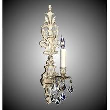 American Brass And Crystal WS9484-O-02G-ST - 1 Light Filigree Extended Top Wall