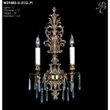 American Brass And Crystal WS9485 - 2 MAX 40