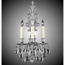 American Brass And Crystal WS9486-ASGT-10G-PI - 3 Light Filigree Extended Top Wall
