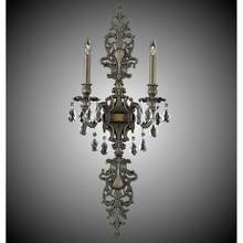 American Brass And Crystal WS9488-OTK-03G-PI - 2 Light Filigree Extended Top and Tail Wall