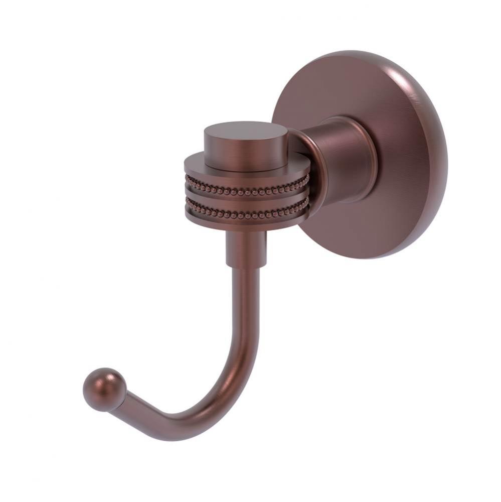 Continental Collection Robe Hook with Dotted Accents