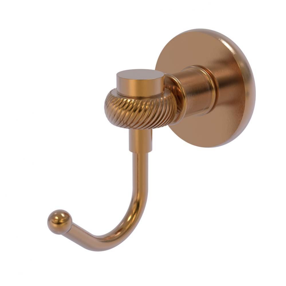 Continental Collection Robe Hook with Twist Accents