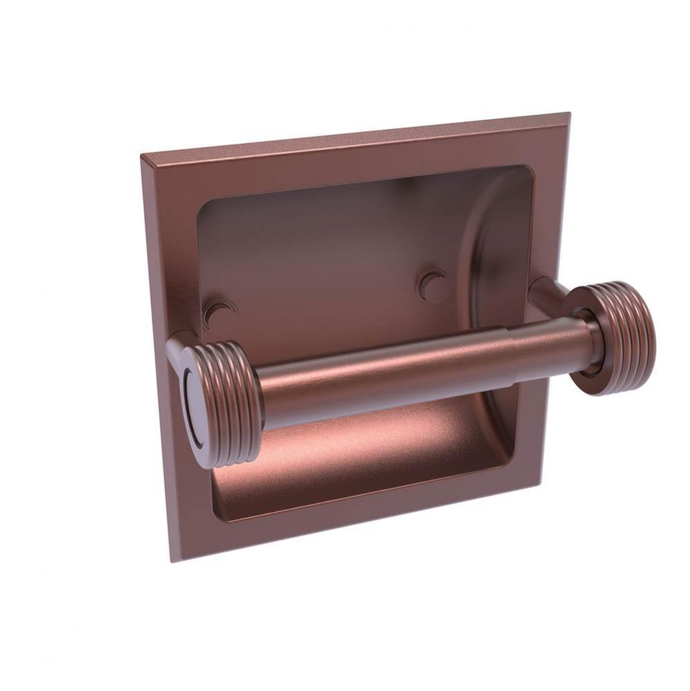 Continental Collection Recessed Toilet Tissue Holder with Groovy Accents