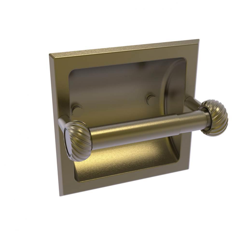 Continental Collection Recessed Toilet Tissue Holder with Twisted Accents