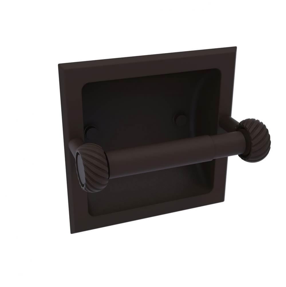 Continental Collection Recessed Toilet Tissue Holder with Twisted Accents