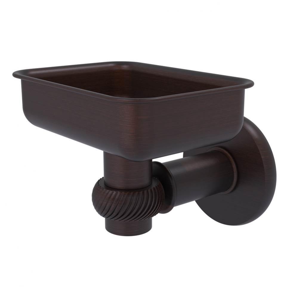 Continental Collection Wall Mounted Soap Dish Holder with Twist Accents