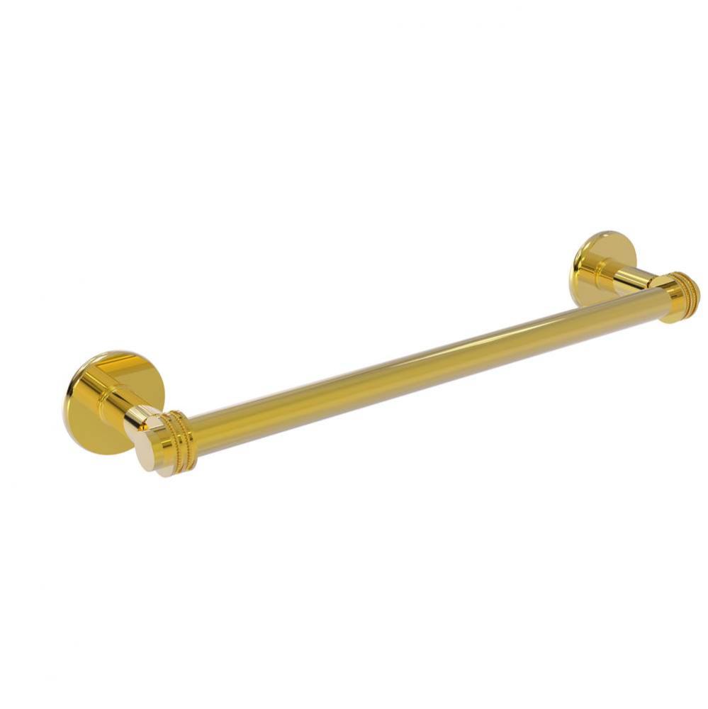 Continental Collection 30 Inch Towel Bar with Dotted Detail