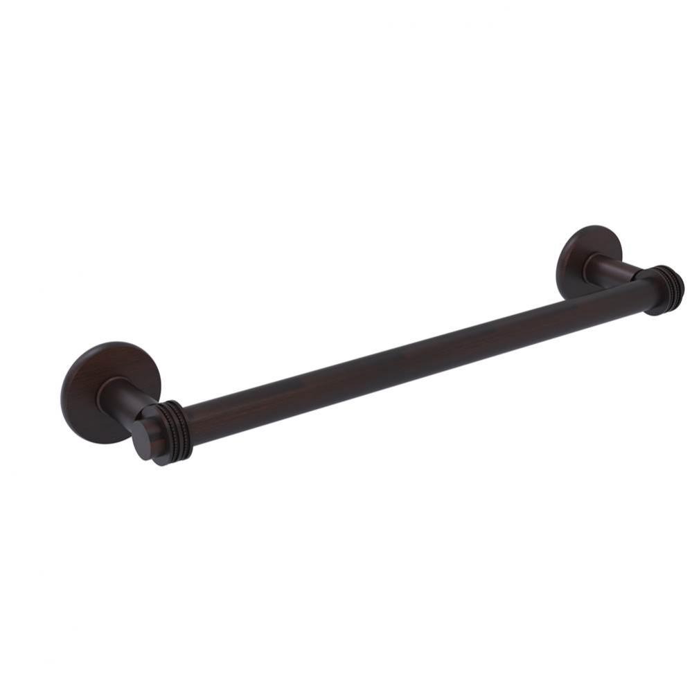 Continental Collection 36 Inch Towel Bar with Dotted Detail