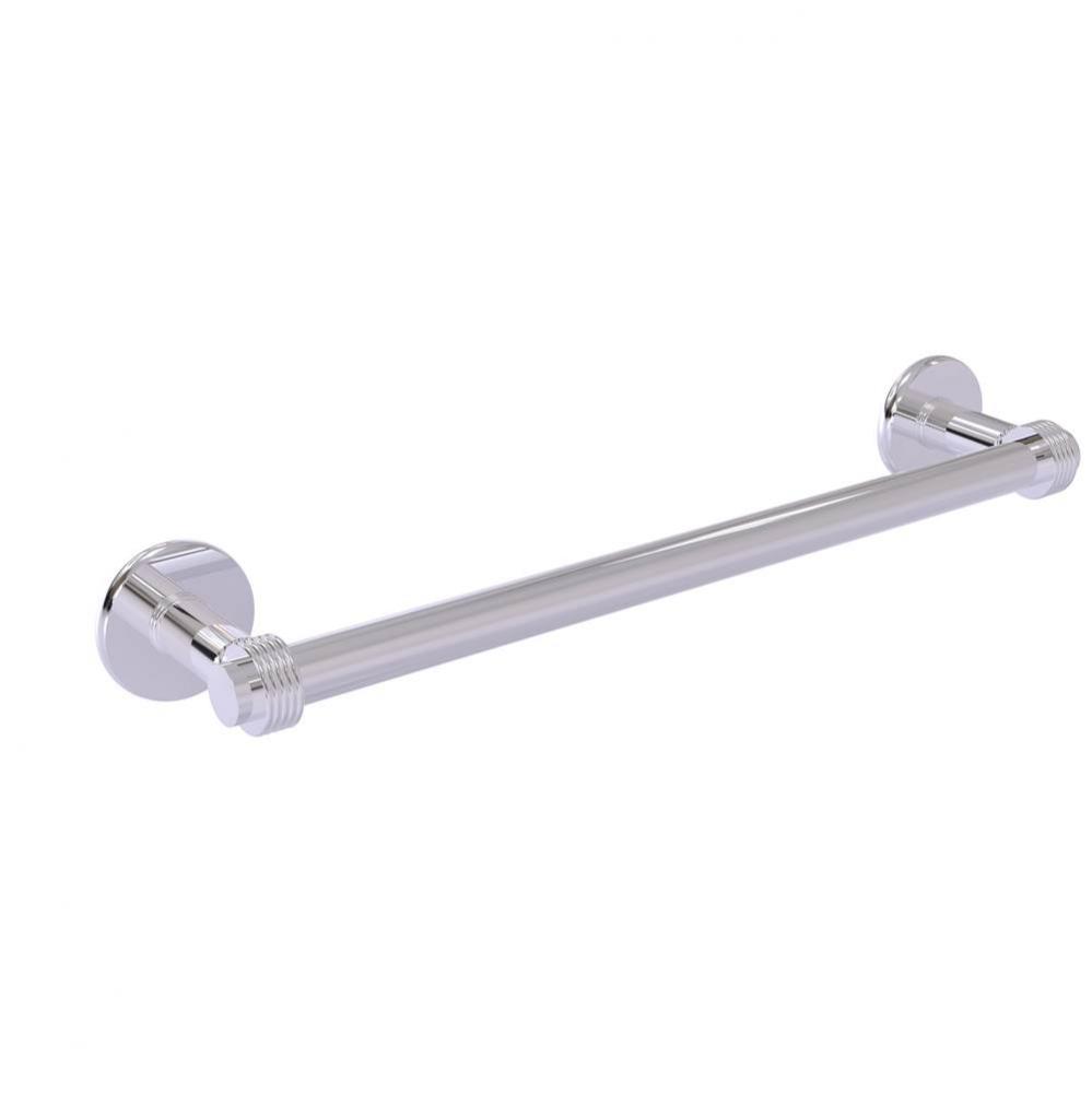 Continental Collection 24 Inch Towel Bar with Groovy Detail