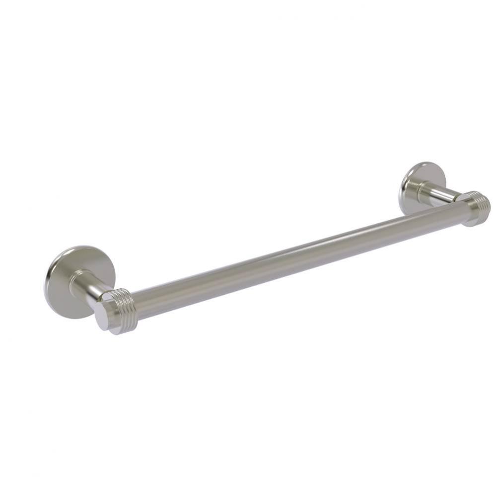 Continental Collection 24 Inch Towel Bar with Groovy Detail