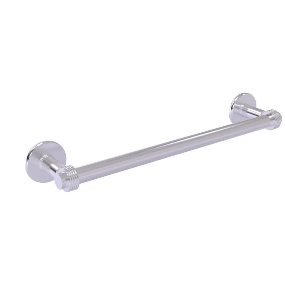 Continental Collection 30 Inch Towel Bar with Groovy Detail