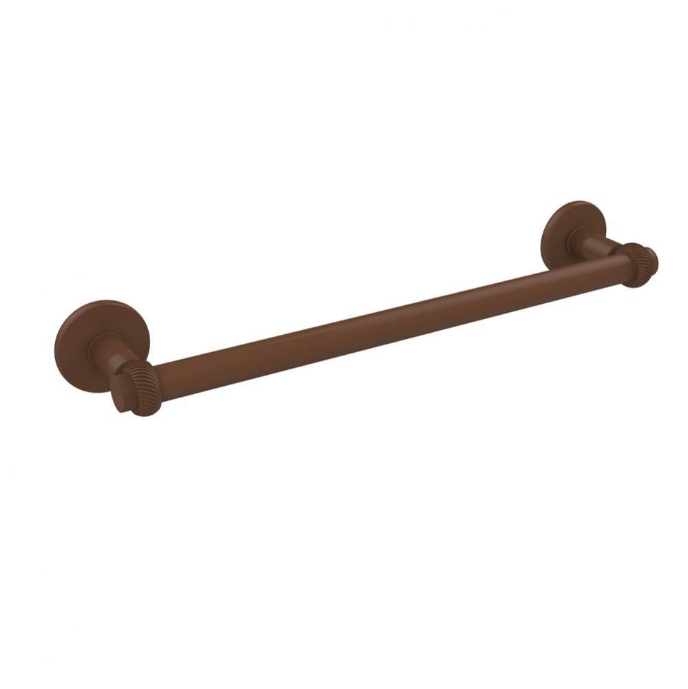 Continental Collection 24 Inch Towel Bar with Twist Detail