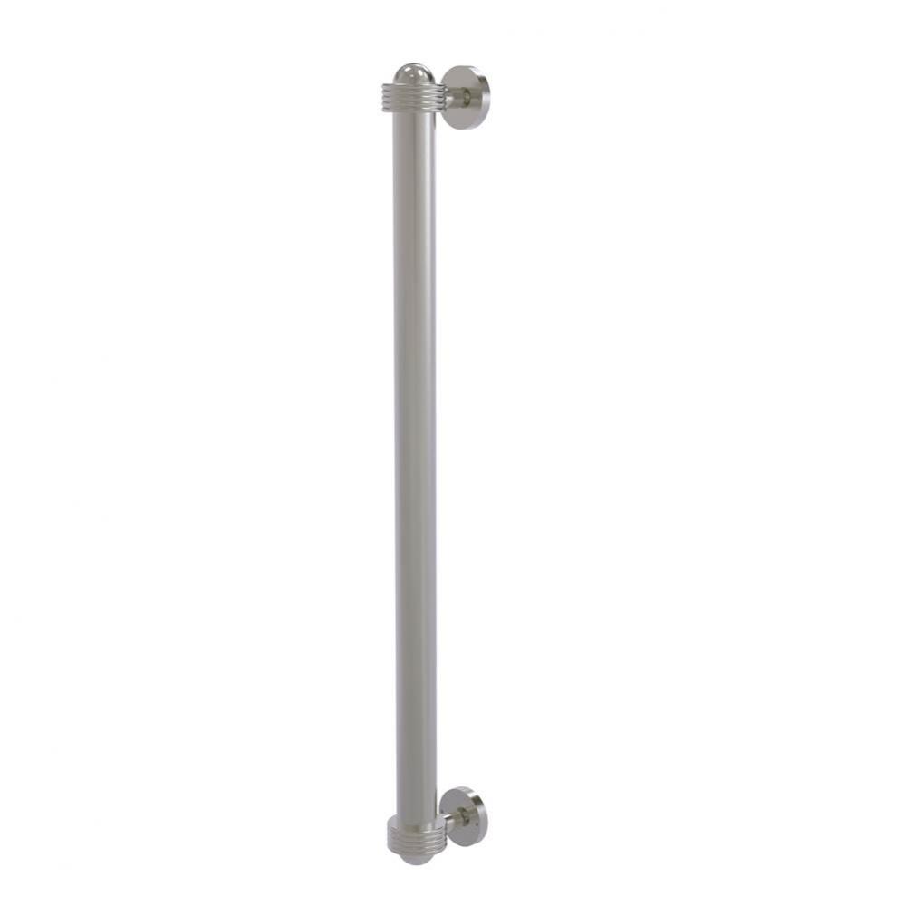 18 Inch Refrigerator Pull with Groovy Accents