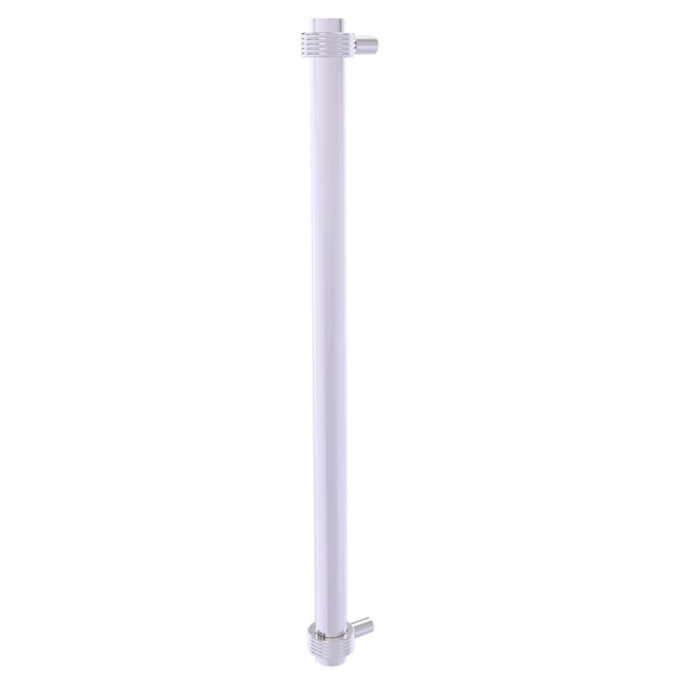 18 Inch Refrigerator Pull with Groovy Accents