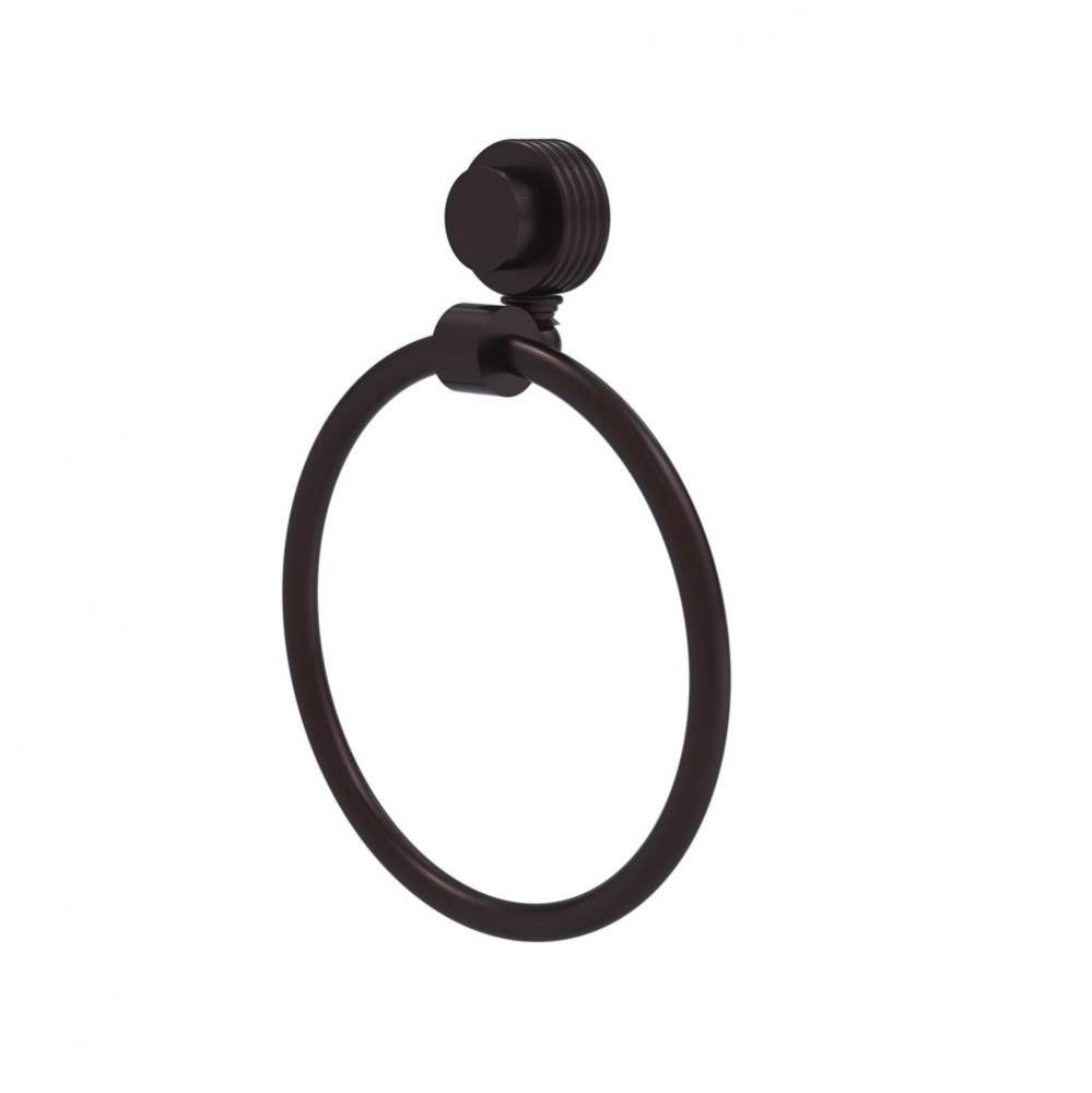 Venus Collection Towel Ring with Groovy Accent