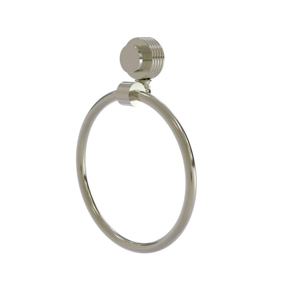 Venus Collection Towel Ring with Groovy Accent