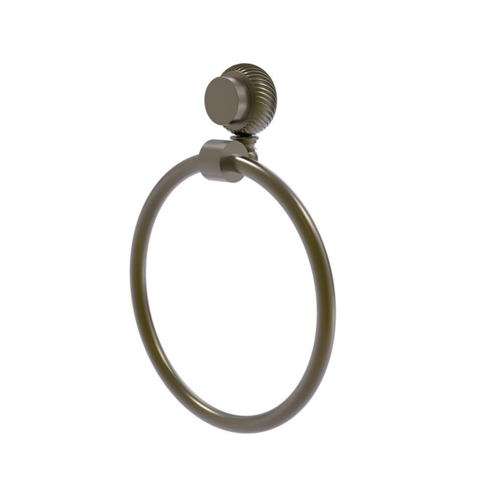 Venus Collection Towel Ring with Twist Accent
