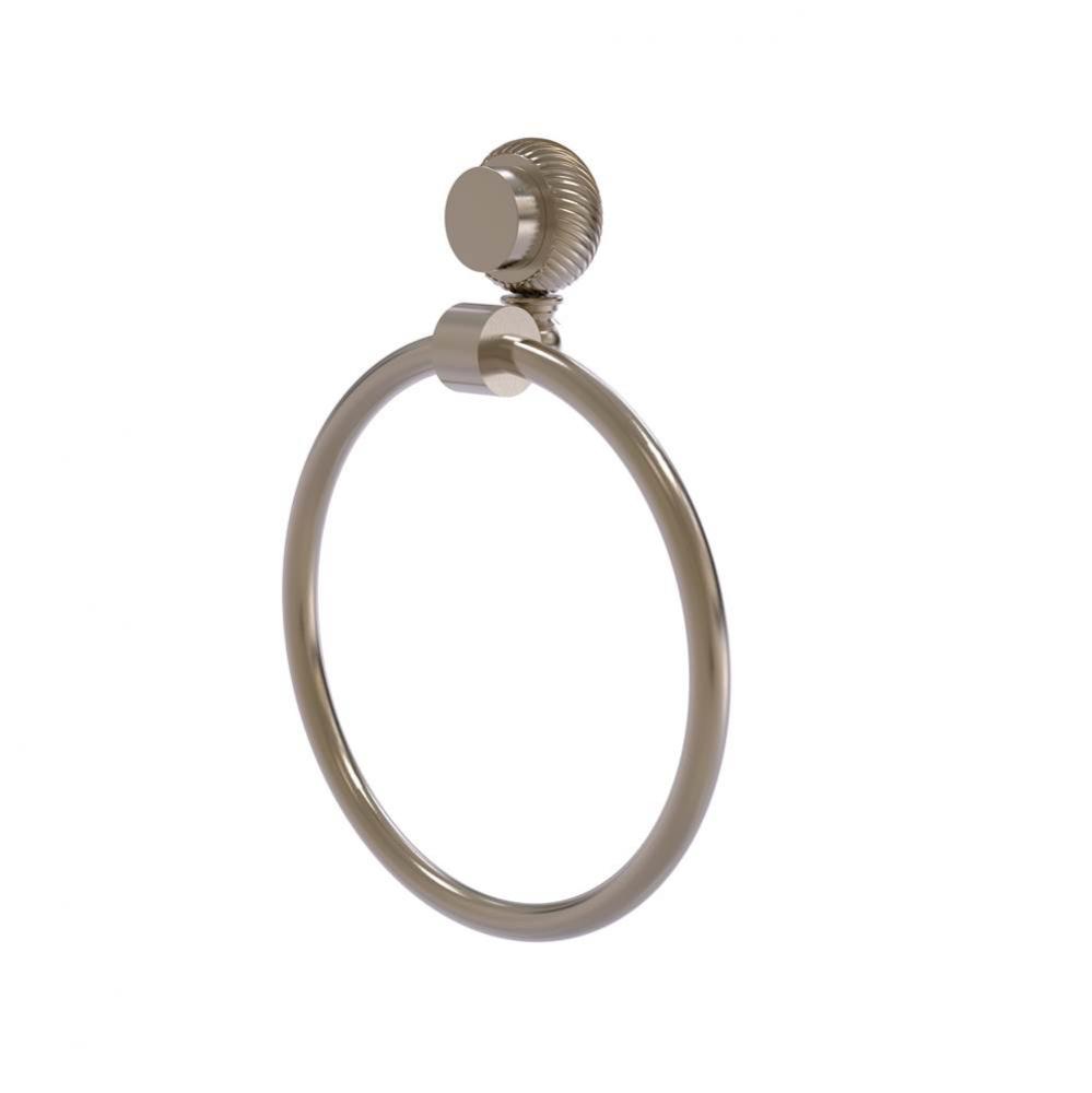 Venus Collection Towel Ring with Twist Accent
