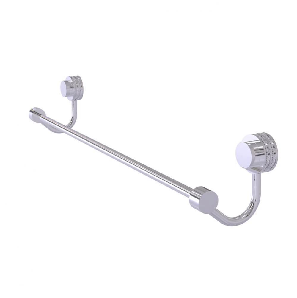 Venus Collection 24 Inch Towel Bar with Dotted Accent