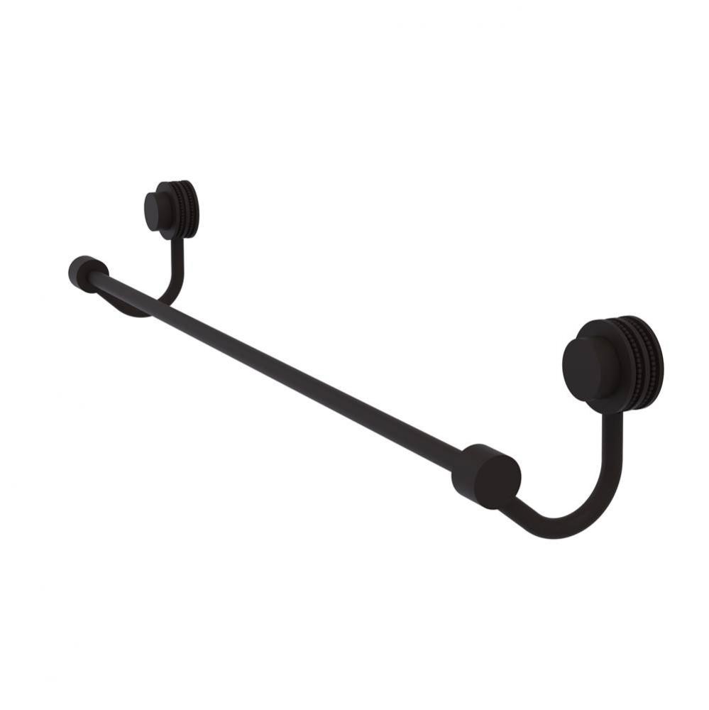 Venus Collection 36 Inch Towel Bar with Dotted Accent