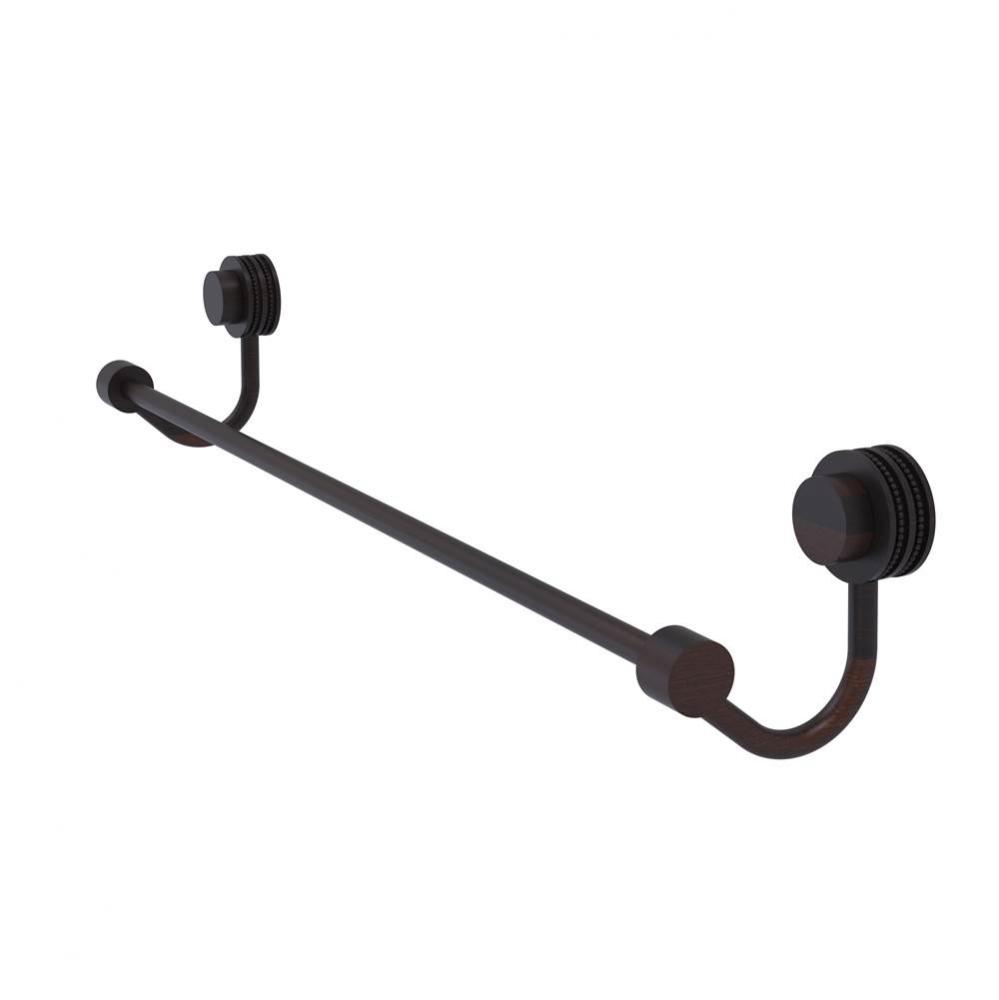 Venus Collection 36 Inch Towel Bar with Dotted Accent