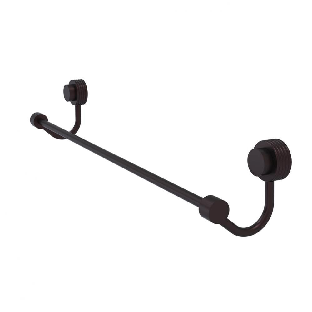 Venus Collection 30 Inch Towel Bar with Groovy Accent