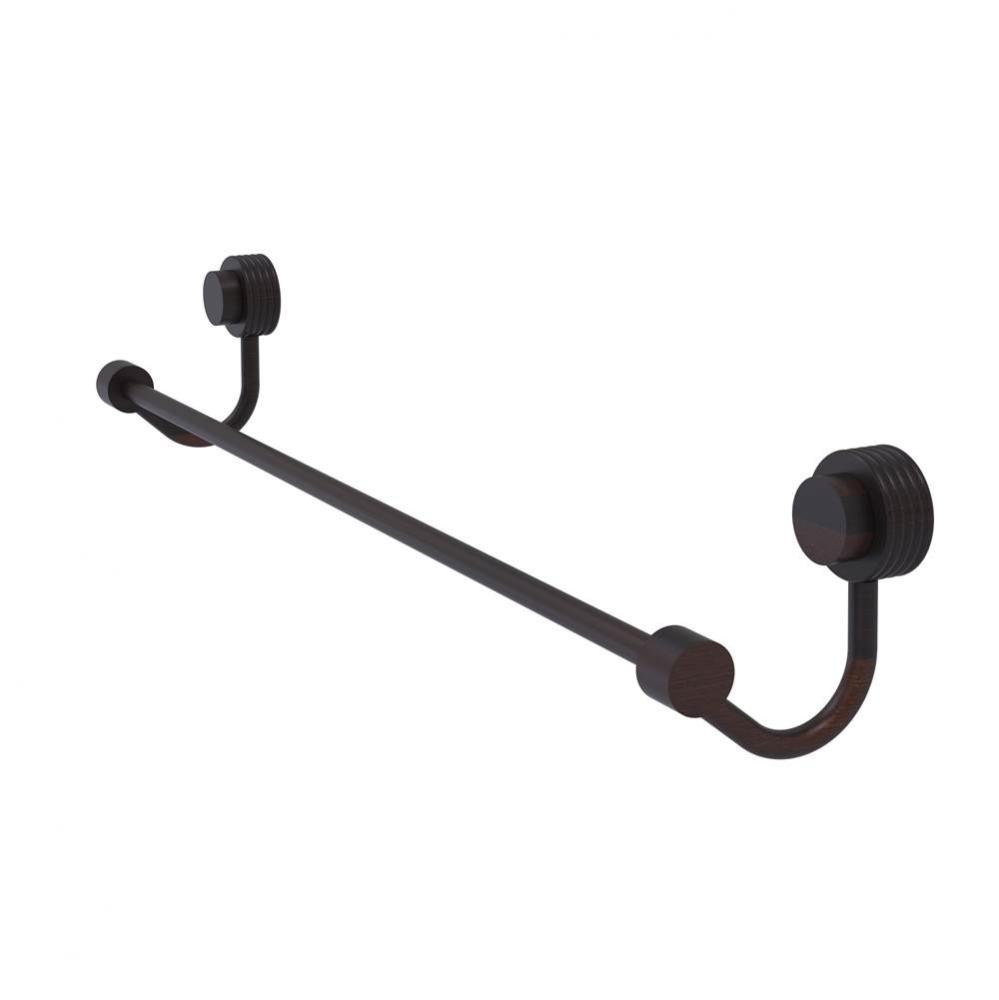 Venus Collection 30 Inch Towel Bar with Groovy Accent