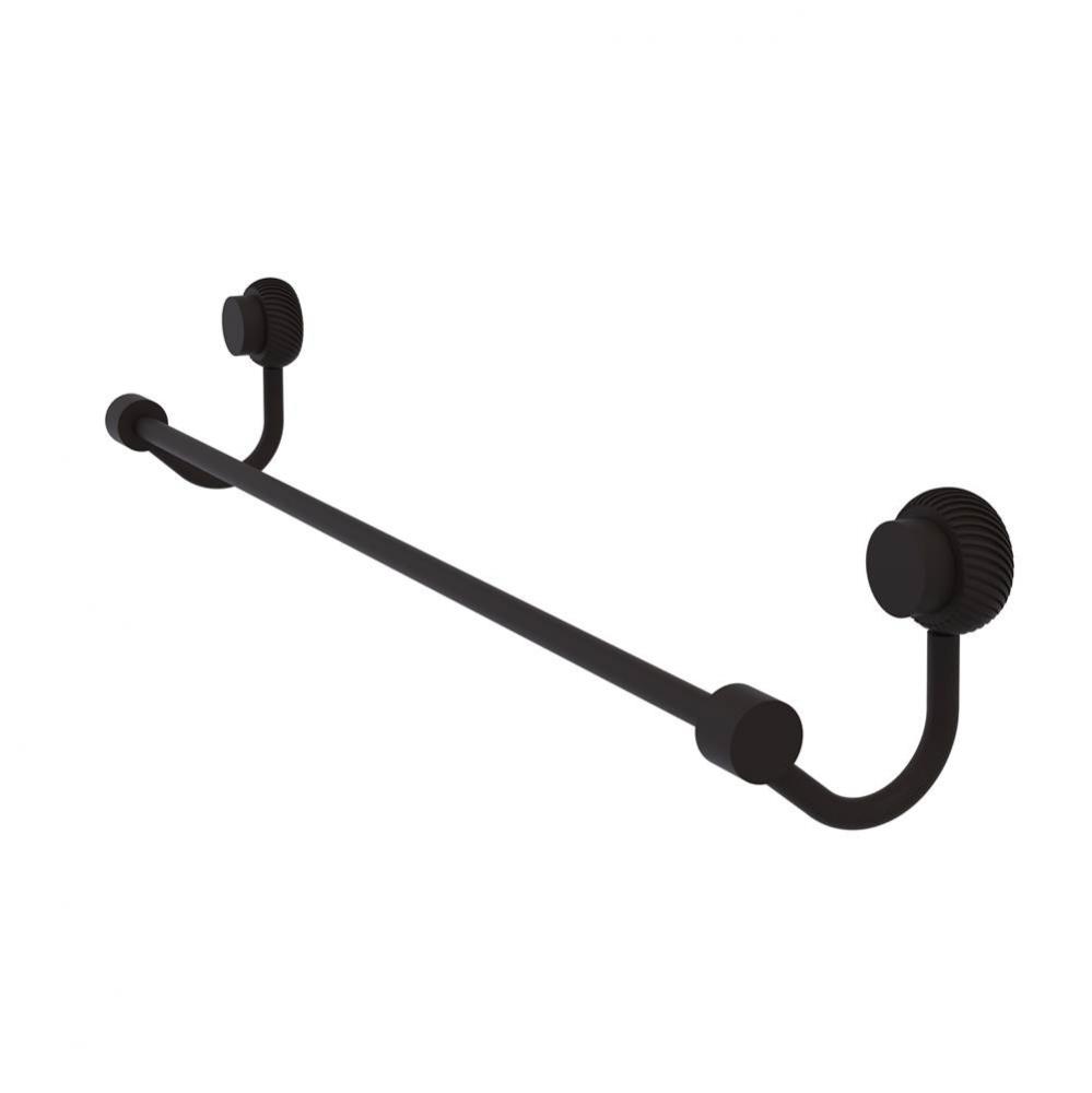 Venus Collection 24 Inch Towel Bar with Twist Accent