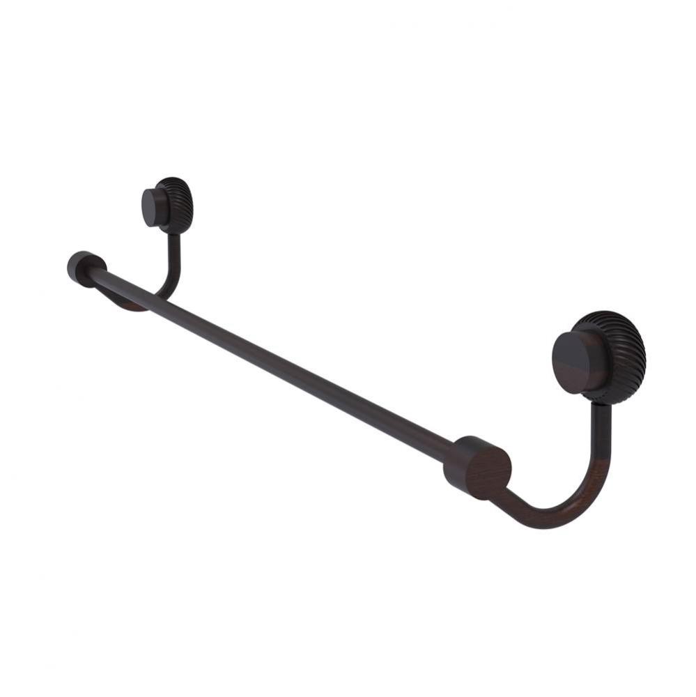 Venus Collection 24 Inch Towel Bar with Twist Accent