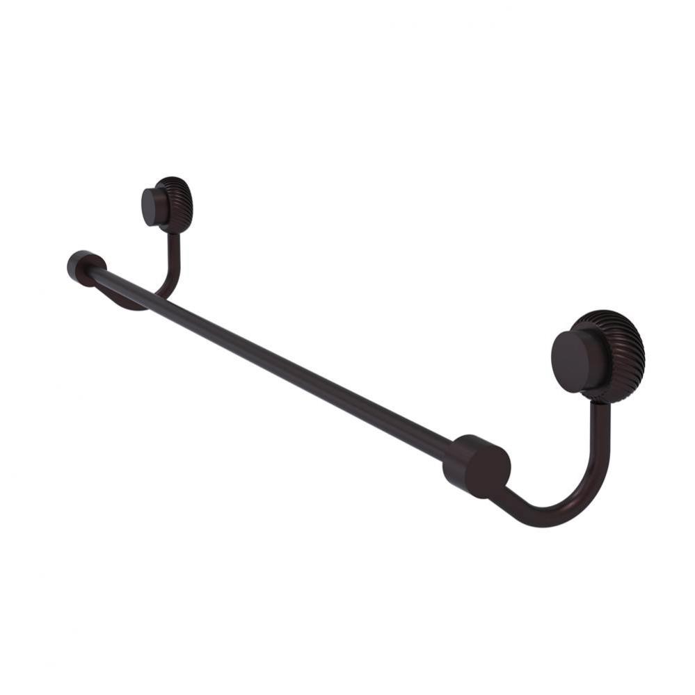 Venus Collection 30 Inch Towel Bar with Twist Accent