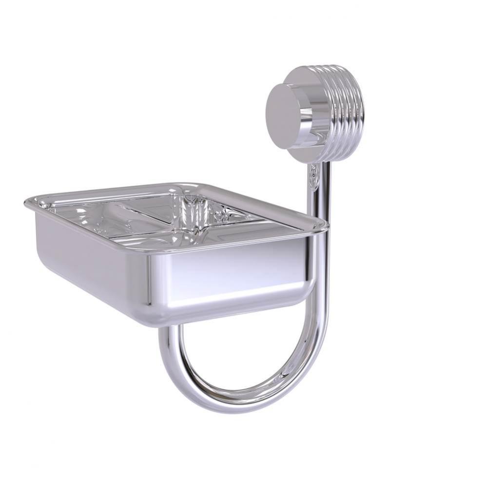 Venus Collection Wall Mounted Soap Dish with Groovy Accents