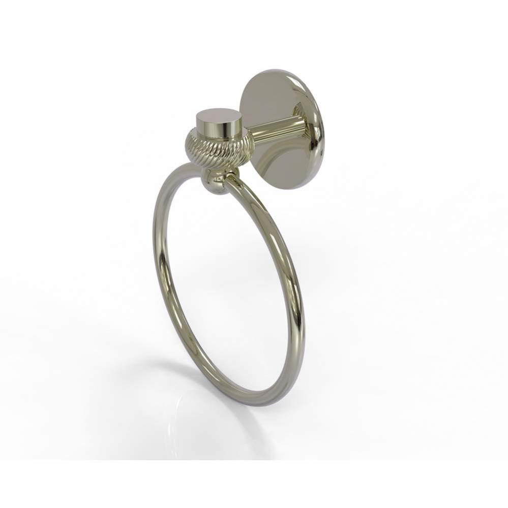 Satellite Orbit One Collection Towel Ring with Twist Accent