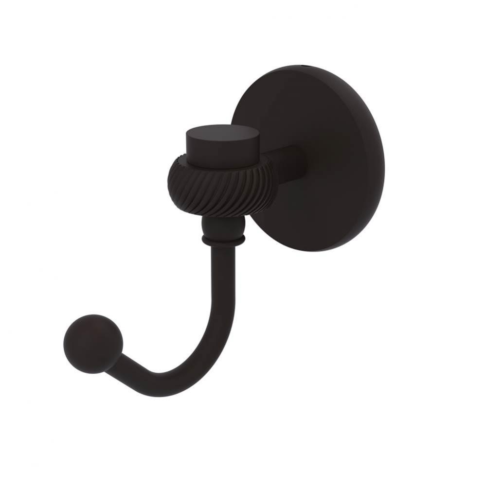 Satellite Orbit One Robe Hook with Twisted Accents