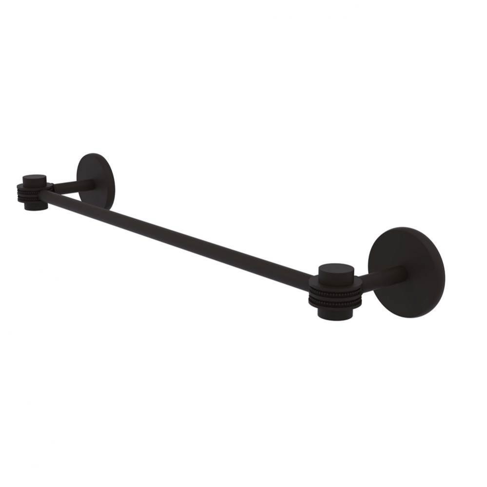 Satellite Orbit One Collection 18 Inch Towel Bar with Dotted Accents