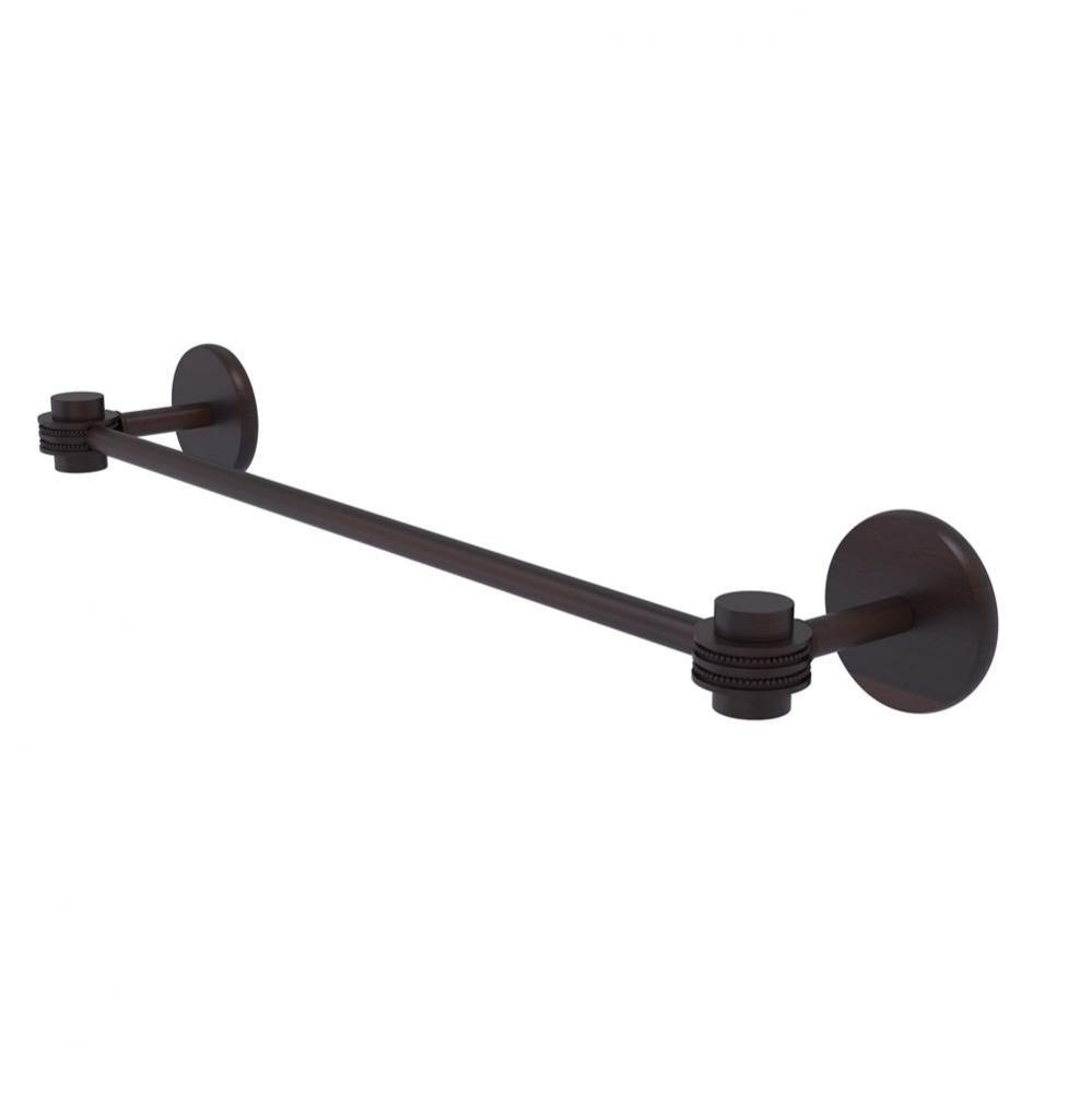 Satellite Orbit One Collection 24 Inch Towel Bar with Dotted Accents
