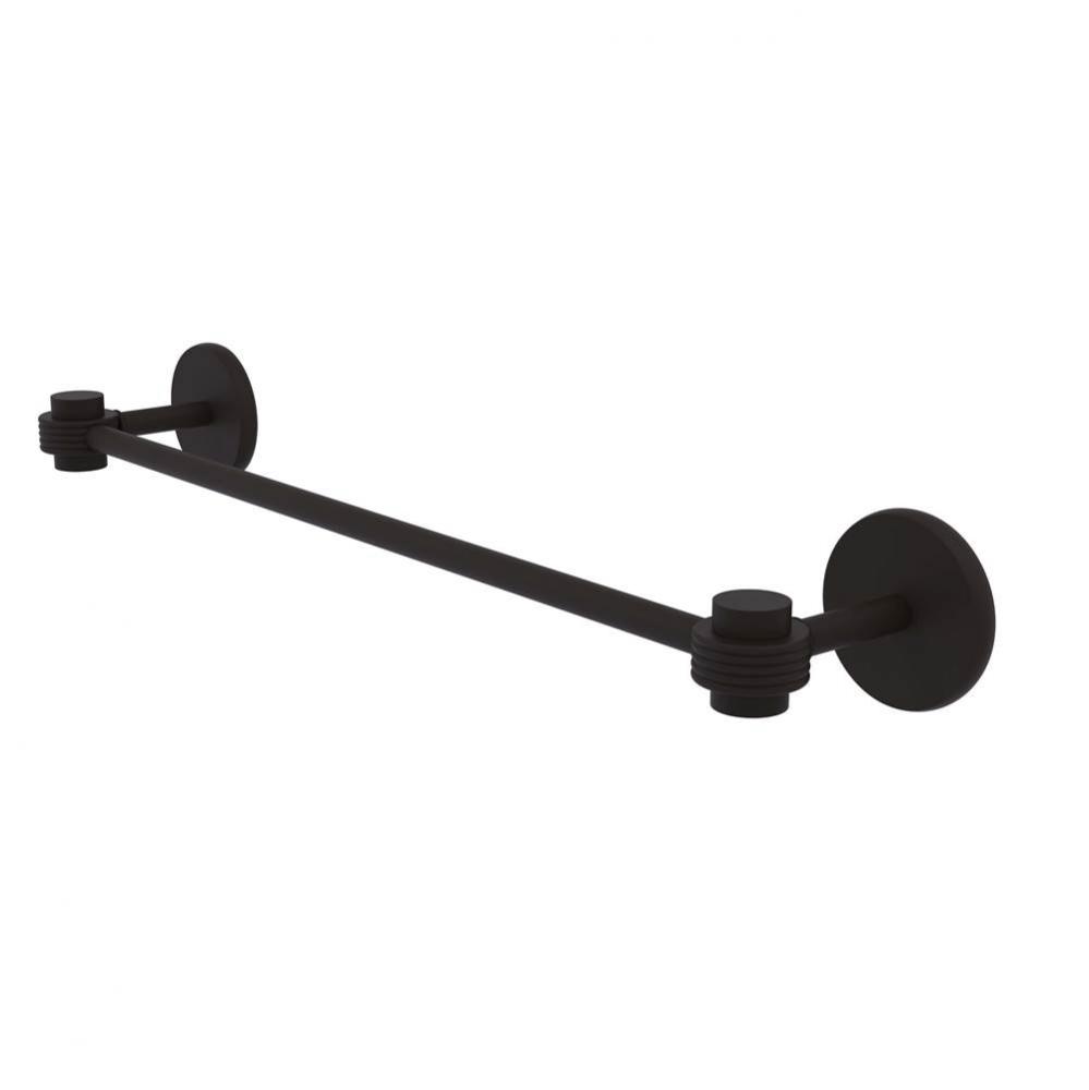 Satellite Orbit One Collection 18 Inch Towel Bar with Groovy Accents
