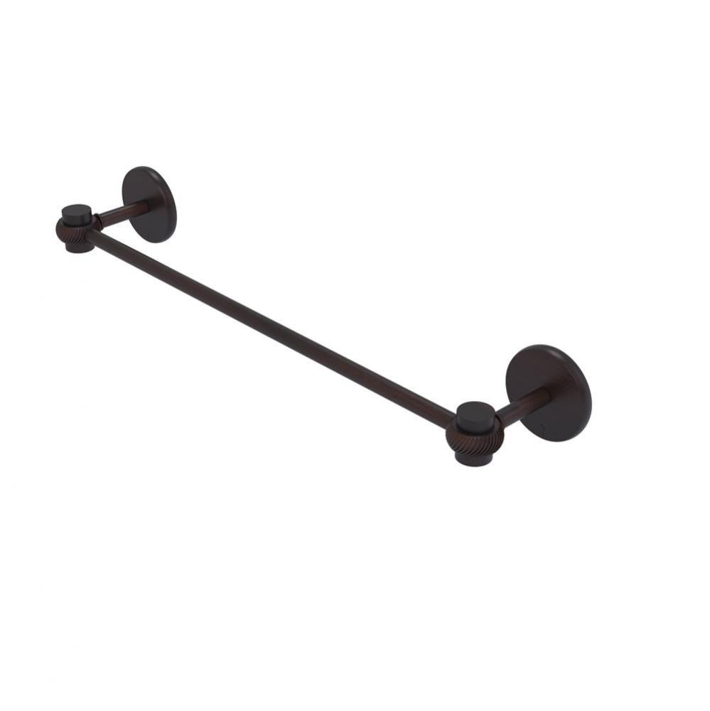 Satellite Orbit One Collection 18 Inch Towel Bar with Twist Accents