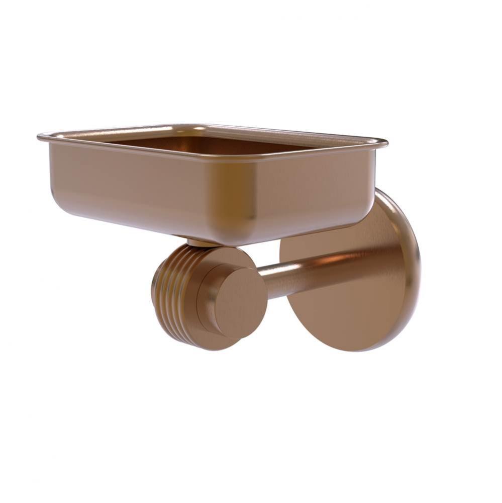 Satellite Orbit Two Collection Wall Mounted Soap Dish with Groovy Accents