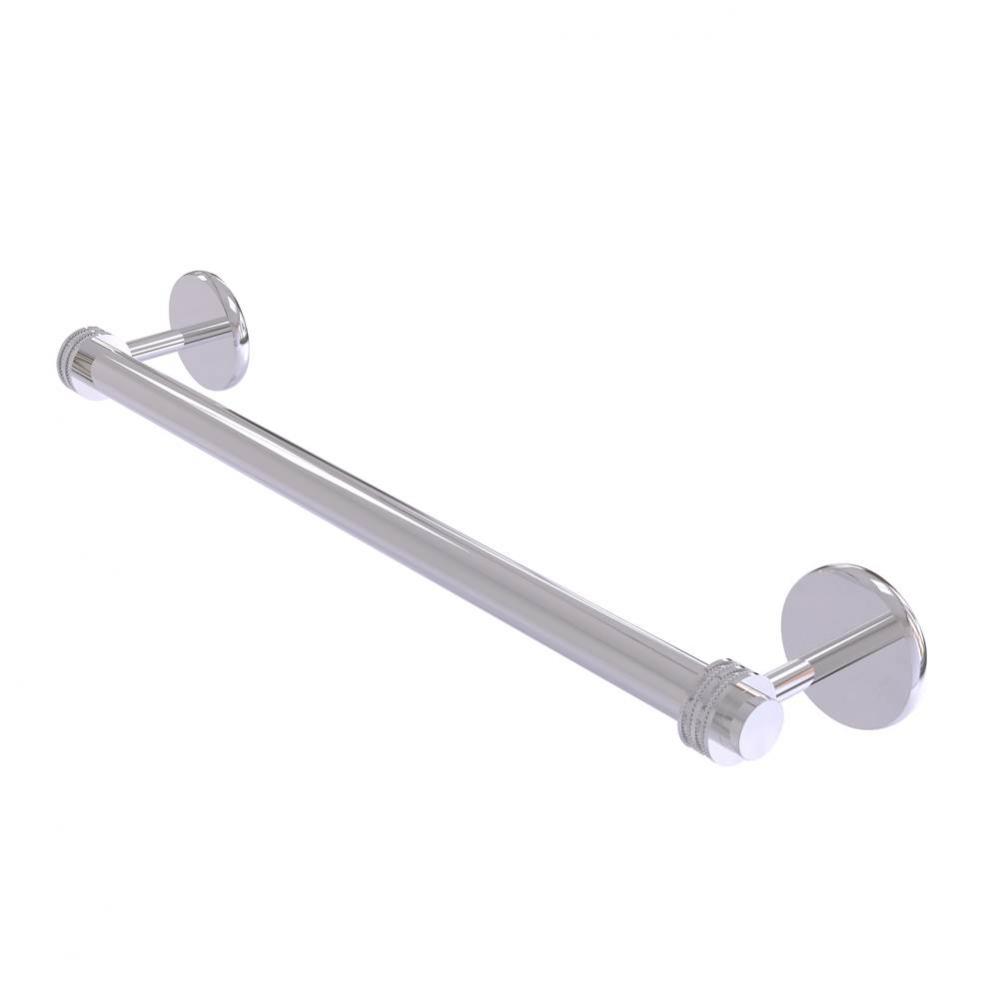 Satellite Orbit Two Collection 24 Inch Towel Bar with Dotted Detail