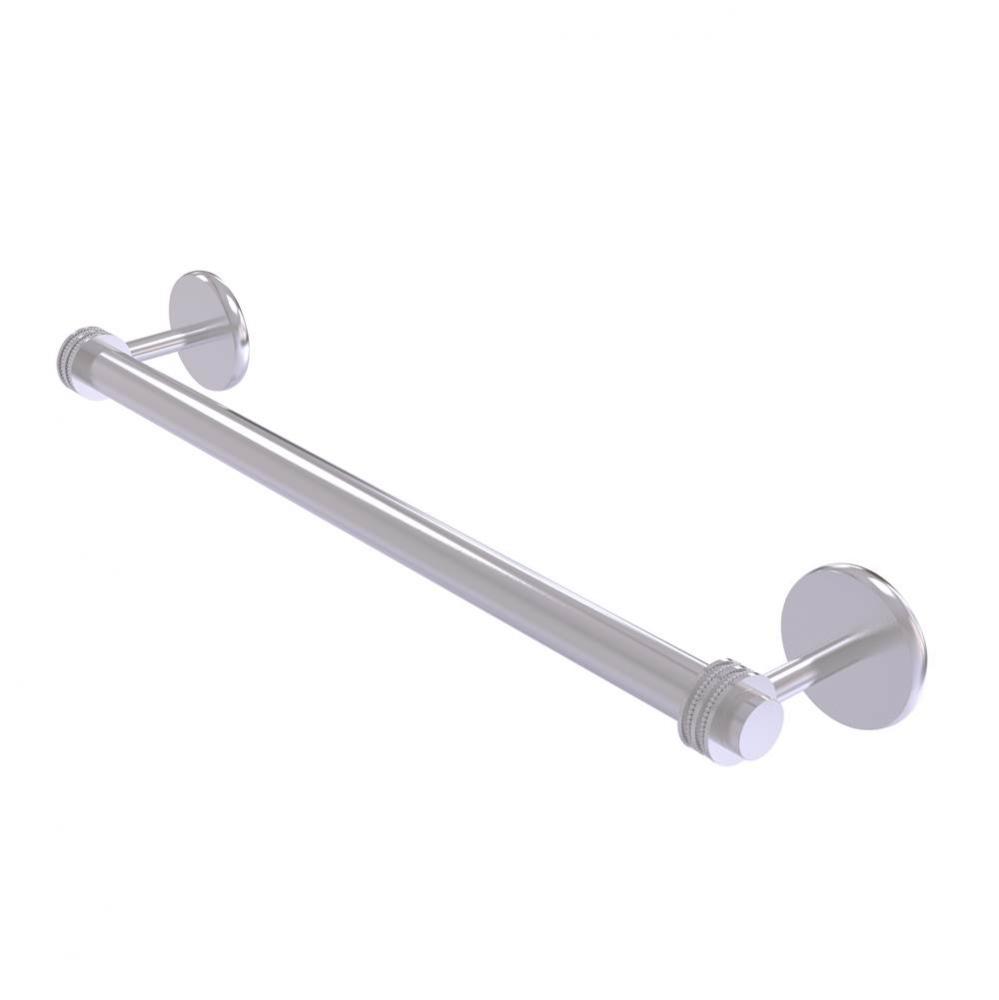 Satellite Orbit Two Collection 24 Inch Towel Bar with Dotted Detail