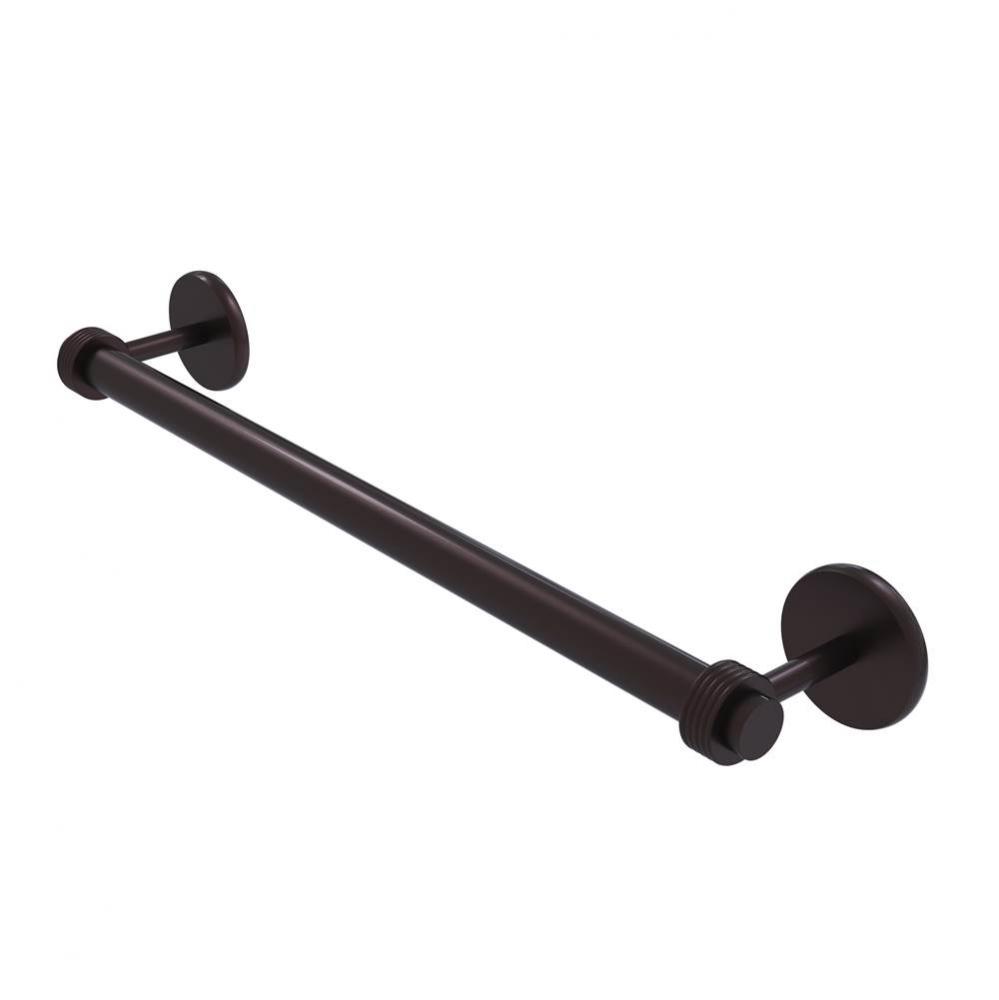Satellite Orbit Two Collection 36 Inch Towel Bar with Groovy Detail