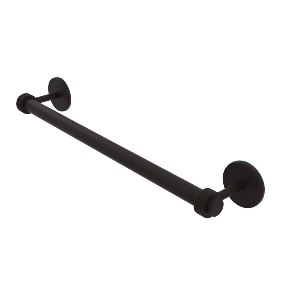 Satellite Orbit Two Collection 36 Inch Towel Bar with Groovy Detail