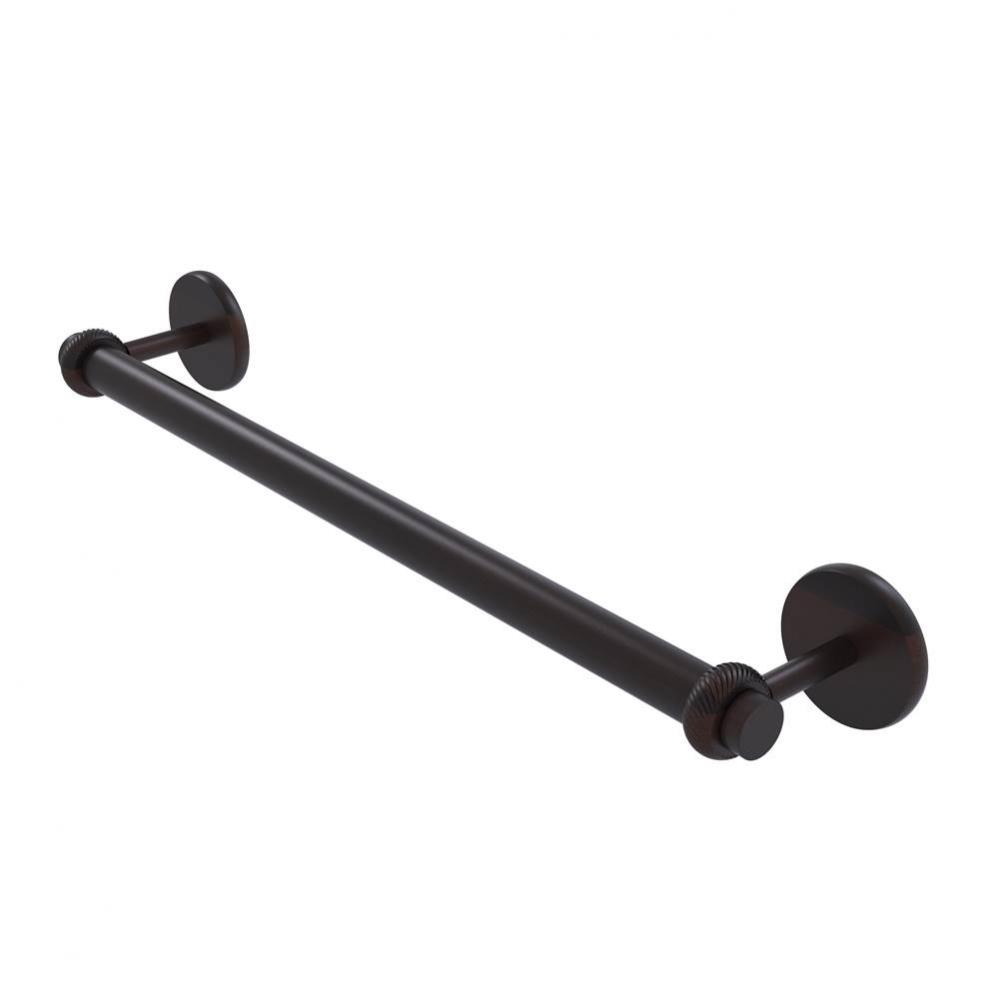 Satellite Orbit Two Collection 30 Inch Towel Bar with Twist Detail